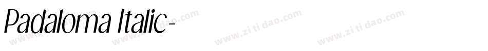 Padaloma Italic字体转换